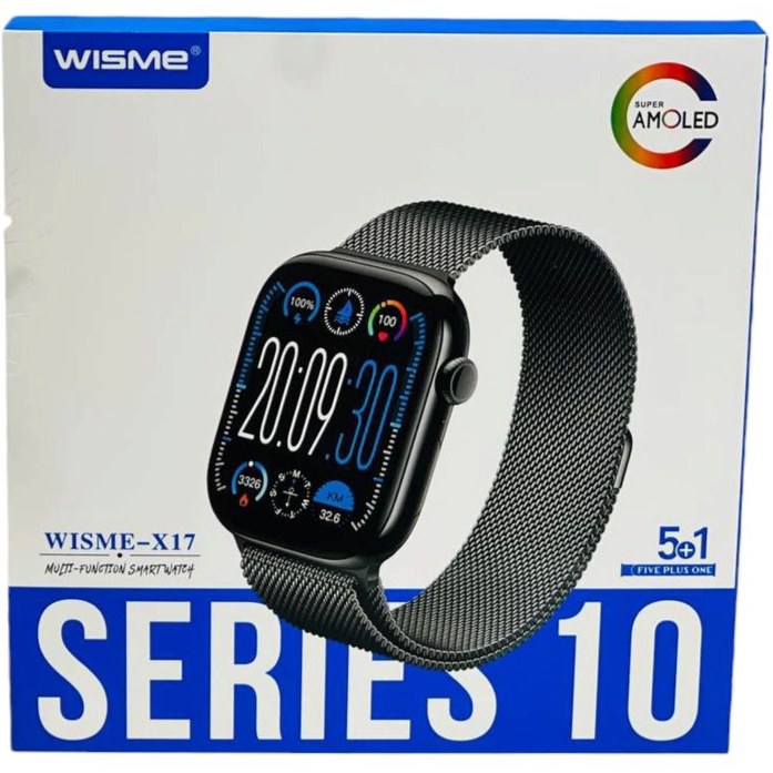 ساعت هوشمند ویسمی مدل WS-X17 با نمایشگر OLED و ۵ بند سیلیکونی