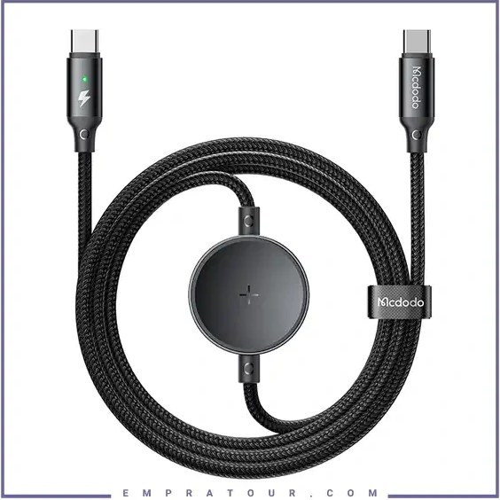 کابل دو سر تایپ‌سی مک‌دودو مدلCA-417 توان 60 وات طول 1.5 متر | Mcdodo CA-417, 60W PD Type-C to Type-C Cable 1.5m