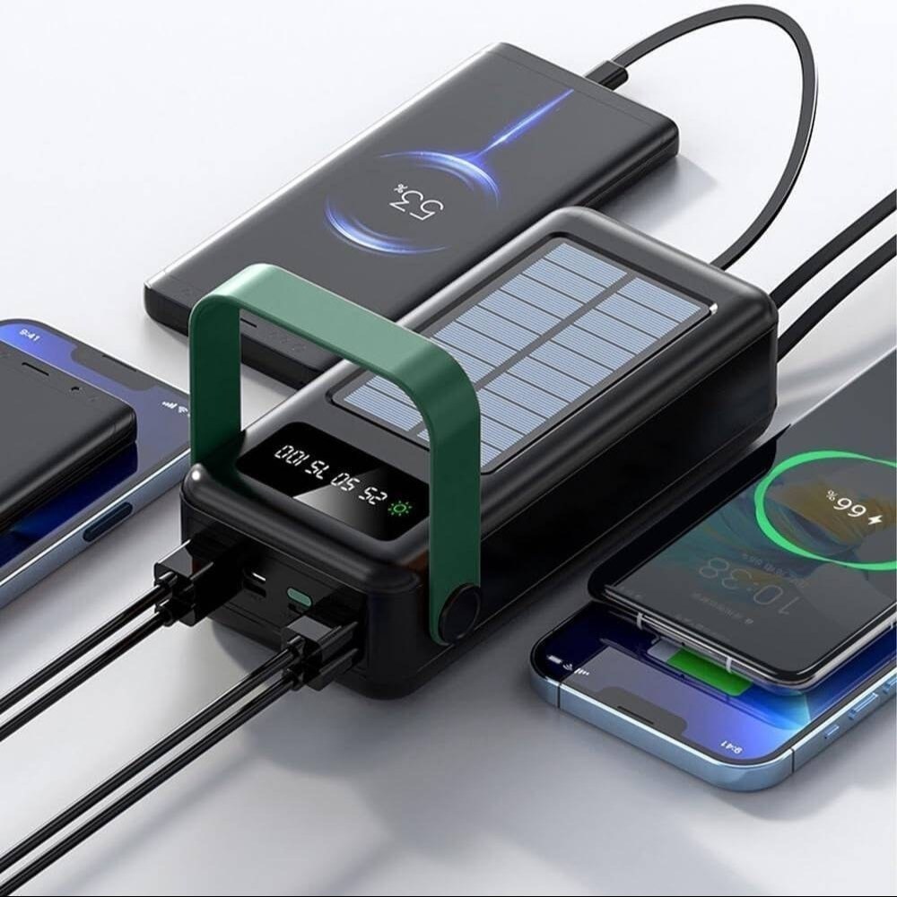 پاوربانک خورشیدی گرین لاین مدل Solar Max ظرفیت ۳۰ هزار میلی‌آمپر